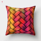 Rainbow Pillowcase Colorful Pillow Covers Cushion Cover Rainbow Throw Pillow Case Cushion Covers Abstract Swirl Rainbow Blue Green Red Bright Colors Wave Blend Throw Pillow Covers Stevvex