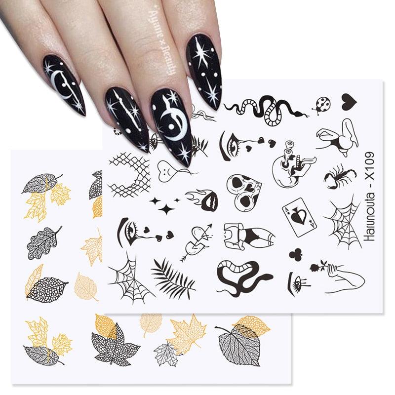 Rainbow Wave Love Heart Pattern Water Decals Stickers Butterfly Dragon Geometry Slider For Nails Art Decoration Tip Water Transfer Nail Decals Sticker For Pretty Girl Self-Adhesive Nail Decals Designer Nail Stickers for Acrylic Stevvex