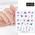 Rainbow Wave Love Heart Pattern Water Decals Stickers Butterfly Dragon Geometry Slider For Nails Art Decoration Tip Water Transfer Nail Decals Sticker For Pretty Girl Self-Adhesive Nail Decals Designer Nail Stickers for Acrylic Stevvex