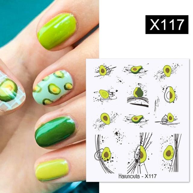Rainbow Wave Love Heart Pattern Water Decals Stickers Butterfly Dragon Geometry Slider For Nails Art Decoration Tip Water Transfer Nail Decals Sticker For Pretty Girl Self-Adhesive Nail Decals Designer Nail Stickers for Acrylic Stevvex