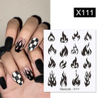 Rainbow Wave Love Heart Pattern Water Decals Stickers Butterfly Dragon Geometry Slider For Nails Art Decoration Tip Water Transfer Nail Decals Sticker For Pretty Girl Self-Adhesive Nail Decals Designer Nail Stickers for Acrylic Stevvex