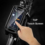 Rainproof Bicycle Bag Frame Front Top Tube Cycling Bag Reflective 6.5in Phone Case Touchscreen Bag Bike Accessories Bike Phone Bag Bicycle Bag Front Frame Pouch Top Tube Pouch Waterproof Bike Holder Accessories Bag Mount Handlebar Cell Phone
