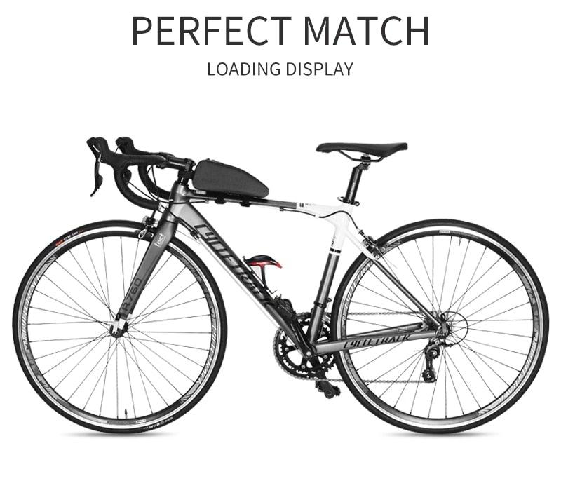 Rainproof Bicycle Bag Front Frame Bike Tube Bag Mountain Road Bike Triangle Bags Panniers Cycling Carrier Bag For Bicycle Bike Top Tube Bag Bicycle Front Frame Bag Waterproof Bike Pouch Pack Bike Phone Bag Cycling Accessories Pouch For Mountain Road Bike Stevvex