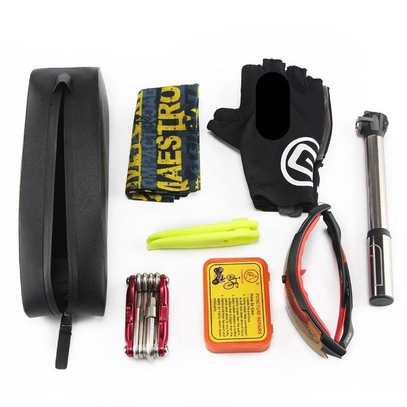 Rainproof Bicycle Bag Front Frame Bike Tube Bag Mountain Road Bike Triangle Bags Panniers Cycling Carrier Bag For Bicycle Bike Top Tube Bag Bicycle Front Frame Bag Waterproof Bike Pouch Pack Bike Phone Bag Cycling Accessories Pouch For Mountain Road Bike Stevvex