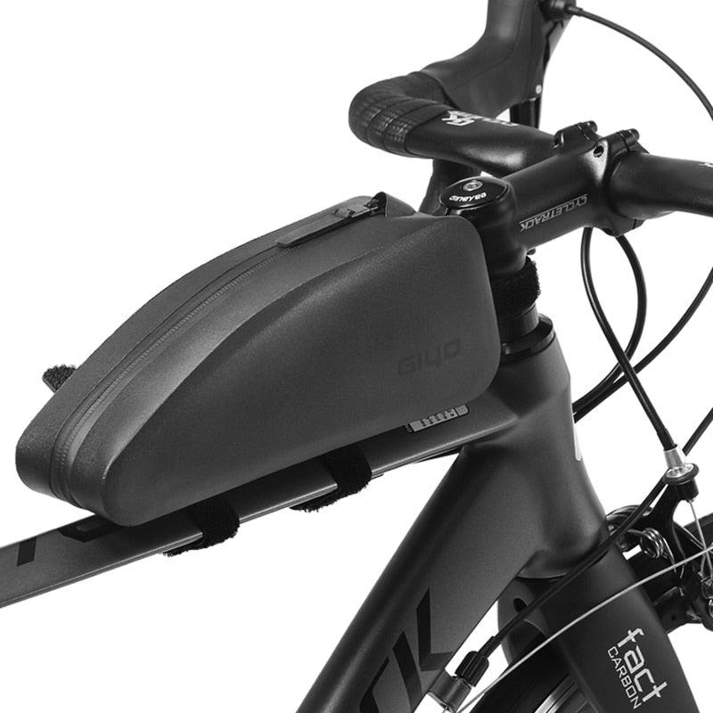 Rainproof Bicycle Bag Front Frame Bike Tube Bag Mountain Road Bike Triangle Bags Panniers Cycling Carrier Bag For Bicycle Bike Top Tube Bag Bicycle Front Frame Bag Waterproof Bike Pouch Pack Bike Phone Bag Cycling Accessories Pouch For Mountain Road Bike Stevvex