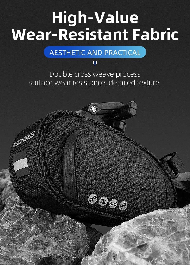 Rainproof Bicycle Bag Shock Proof Bike Bag For Reflective Large Capacity Seat Bike Bag Accessories Bag Seat Bag Bike Bag Under Seat Bicycle Bag Cycling Accessories Storage Pouch Bike For Mountain Road Bike Stevvex