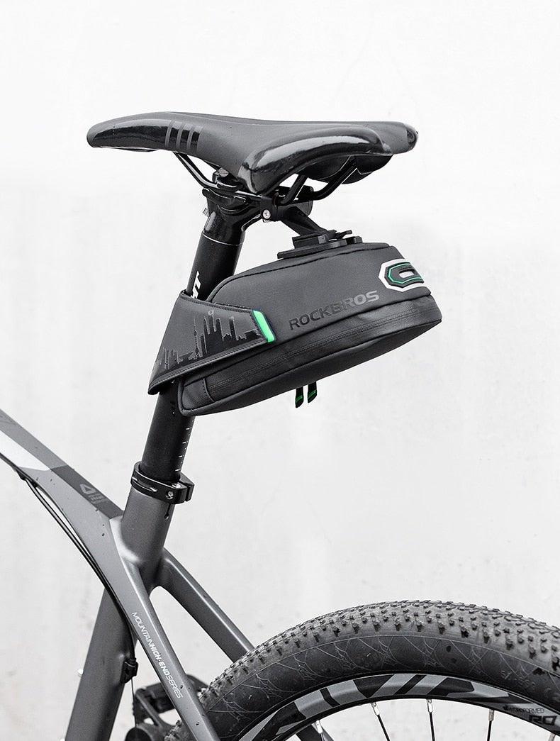 Rainproof Bicycle Bag Shock Proof Bike Bag For Reflective Large Capacity Seat Bike Bag Accessories Bag Seat Bag Bike Bag Under Seat Bicycle Bag Cycling Accessories Storage Pouch Bike For Mountain Road Bike Stevvex