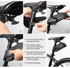 Rainproof Bicycle Bag Shock Proof Bike Bag For Reflective Large Capacity Seat Bike Bag Accessories Bag Seat Bag Bike Bag Under Seat Bicycle Bag Cycling Accessories Storage Pouch Bike For Mountain Road Bike Stevvex