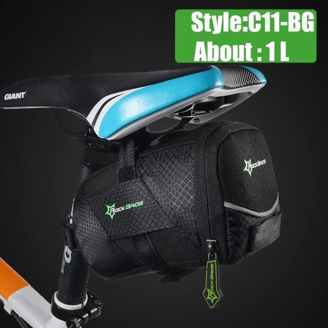 Rainproof Bicycle Bag Shock Proof Bike Bag For Reflective Large Capacity Seat Bike Bag Accessories Bag Seat Bag Bike Bag Under Seat Bicycle Bag Cycling Accessories Storage Pouch Bike For Mountain Road Bike Stevvex