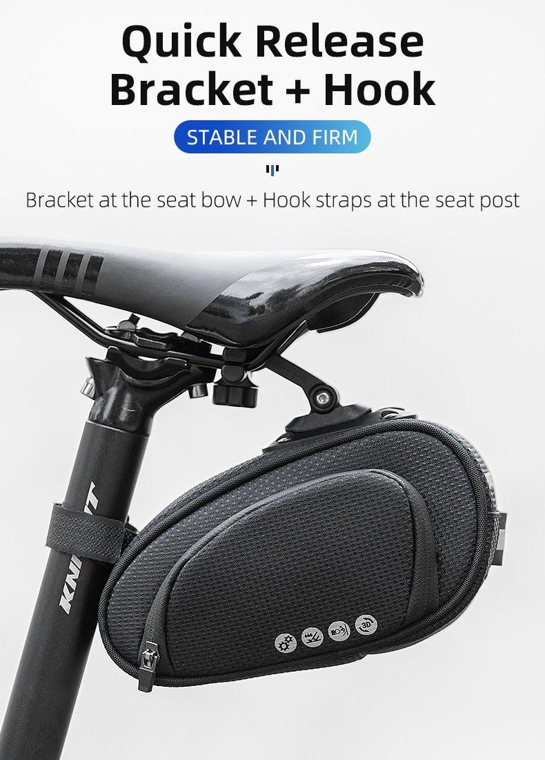 Rainproof Bicycle Bag Shock Proof Bike Bag For Reflective Large Capacity Seat Bike Bag Accessories Bag Seat Bag Bike Bag Under Seat Bicycle Bag Cycling Accessories Storage Pouch Bike For Mountain Road Bike Stevvex