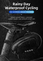 Rainproof Bicycle Bag Shock Proof Bike Bag For Reflective Large Capacity Seat Bike Bag Accessories Bag Seat Bag Bike Bag Under Seat Bicycle Bag Cycling Accessories Storage Pouch Bike For Mountain Road Bike Stevvex