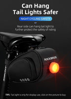Rainproof Bicycle Bag Shock Proof Bike Bag For Reflective Large Capacity Seat Bike Bag Accessories Bag Seat Bag Bike Bag Under Seat Bicycle Bag Cycling Accessories Storage Pouch Bike For Mountain Road Bike Stevvex