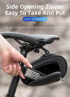 Rainproof Bicycle Bag Shock Proof Bike Bag For Reflective Large Capacity Seat Bike Bag Accessories Bag Seat Bag Bike Bag Under Seat Bicycle Bag Cycling Accessories Storage Pouch Bike For Mountain Road Bike Stevvex