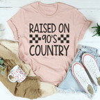 Raised On 90's Country Tee Peachy Sunday