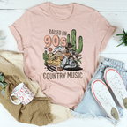 Raised On Country Music Tee Peachy Sunday