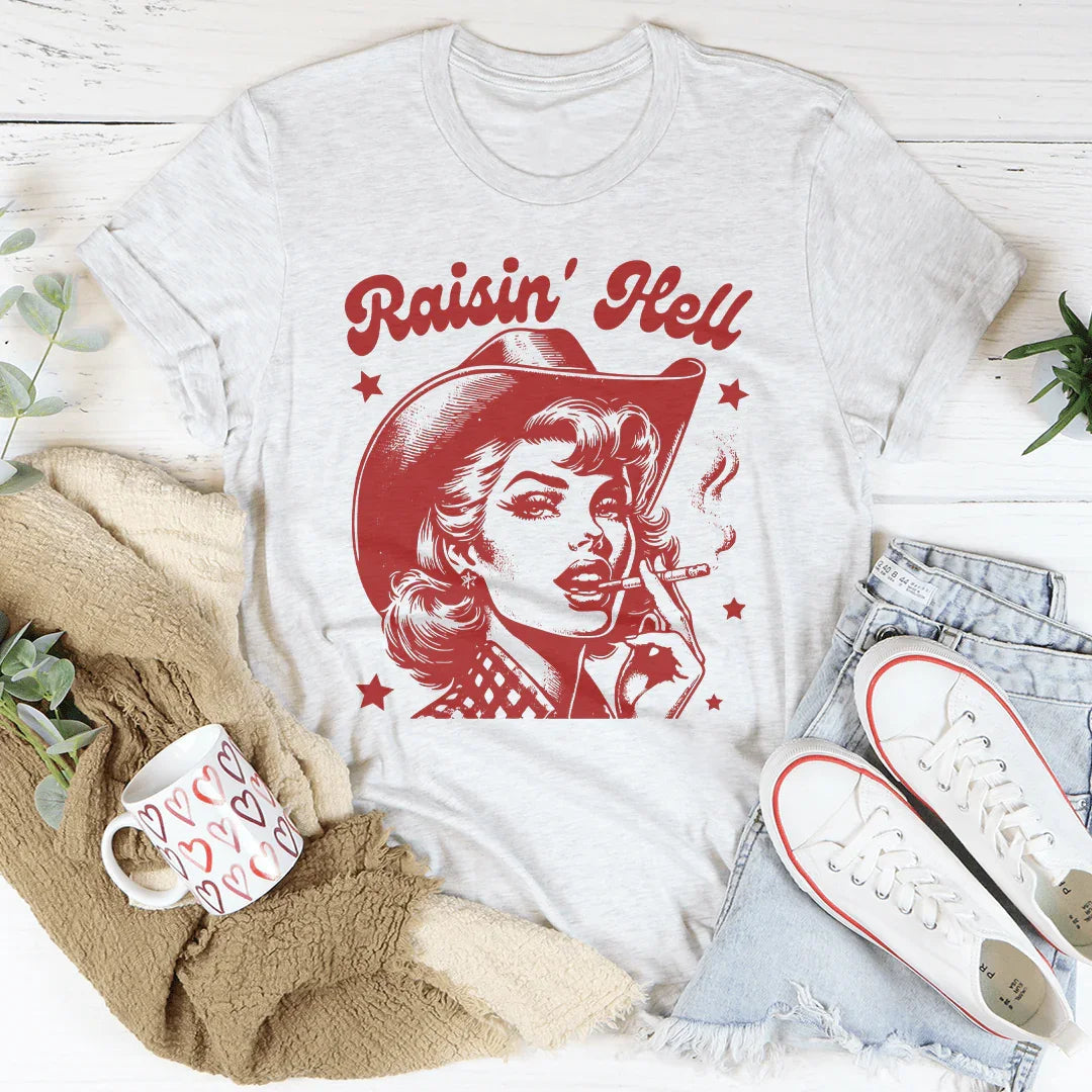 Raisin' Hell Tee Peachy Sunday