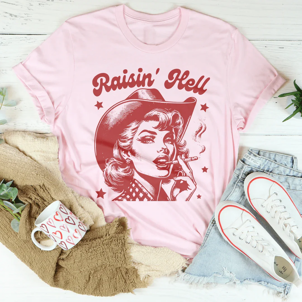 Raisin' Hell Tee Peachy Sunday