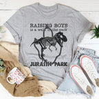 Raising Boys Is A Walk In The Park Tee Peachy Sunday