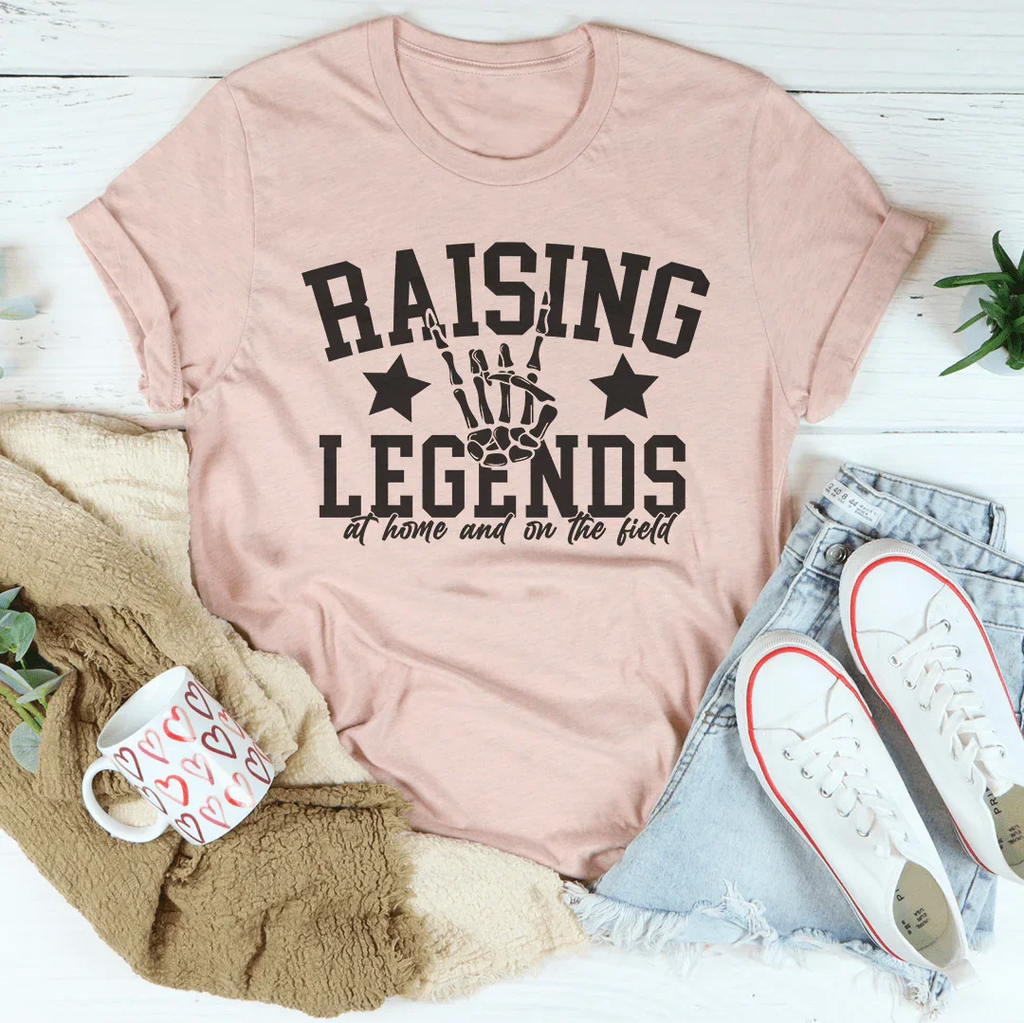 Raising Legends At Home And On The Field Tee Peachy Sunday