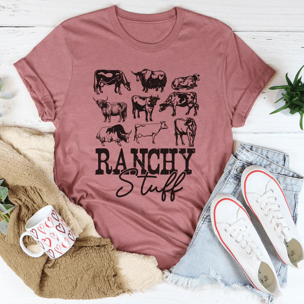 Ranchy Stuff Tee Peachy Sunday