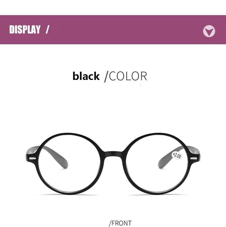 Read Eyeglass Men Women Round Vintage Reading Glasses Blue Light Blocking Glasses Men Women Retro Thick Round Rim Frame Eyeglasses Light Weight With Spring Hinge Easy To Carry +1 +1.5 +2 +2.5 +3 +3.5 Stevvex