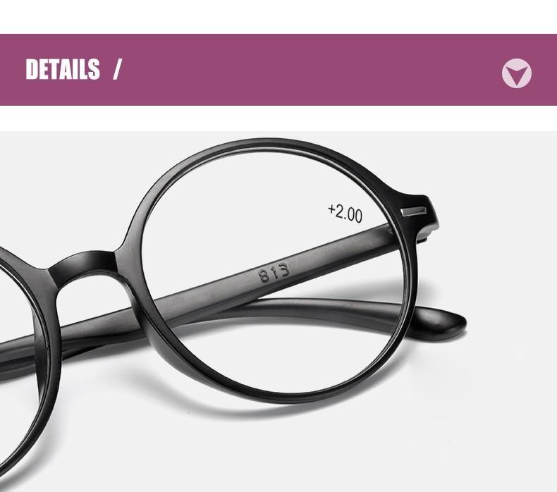 Read Eyeglass Men Women Round Vintage Reading Glasses Blue Light Blocking Glasses Men Women Retro Thick Round Rim Frame Eyeglasses Light Weight With Spring Hinge Easy To Carry +1 +1.5 +2 +2.5 +3 +3.5 Stevvex