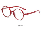Read Eyeglass Men Women Round Vintage Reading Glasses Blue Light Blocking Glasses Men Women Retro Thick Round Rim Frame Eyeglasses Light Weight With Spring Hinge Easy To Carry +1 +1.5 +2 +2.5 +3 +3.5 Stevvex