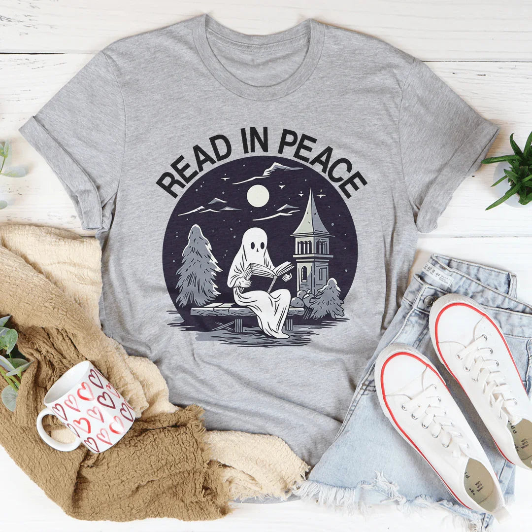 Read In Peace Tee Peachy Sunday
