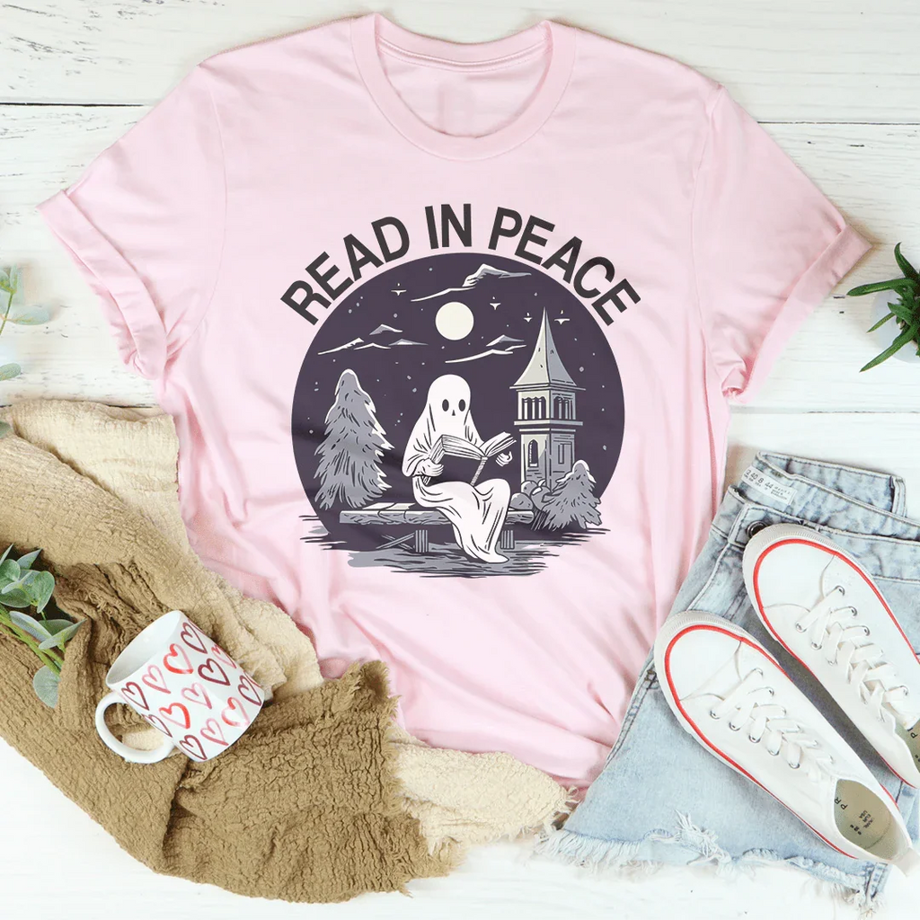 Read In Peace Tee Peachy Sunday