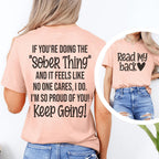 Read My Back Tee Peachy Sunday