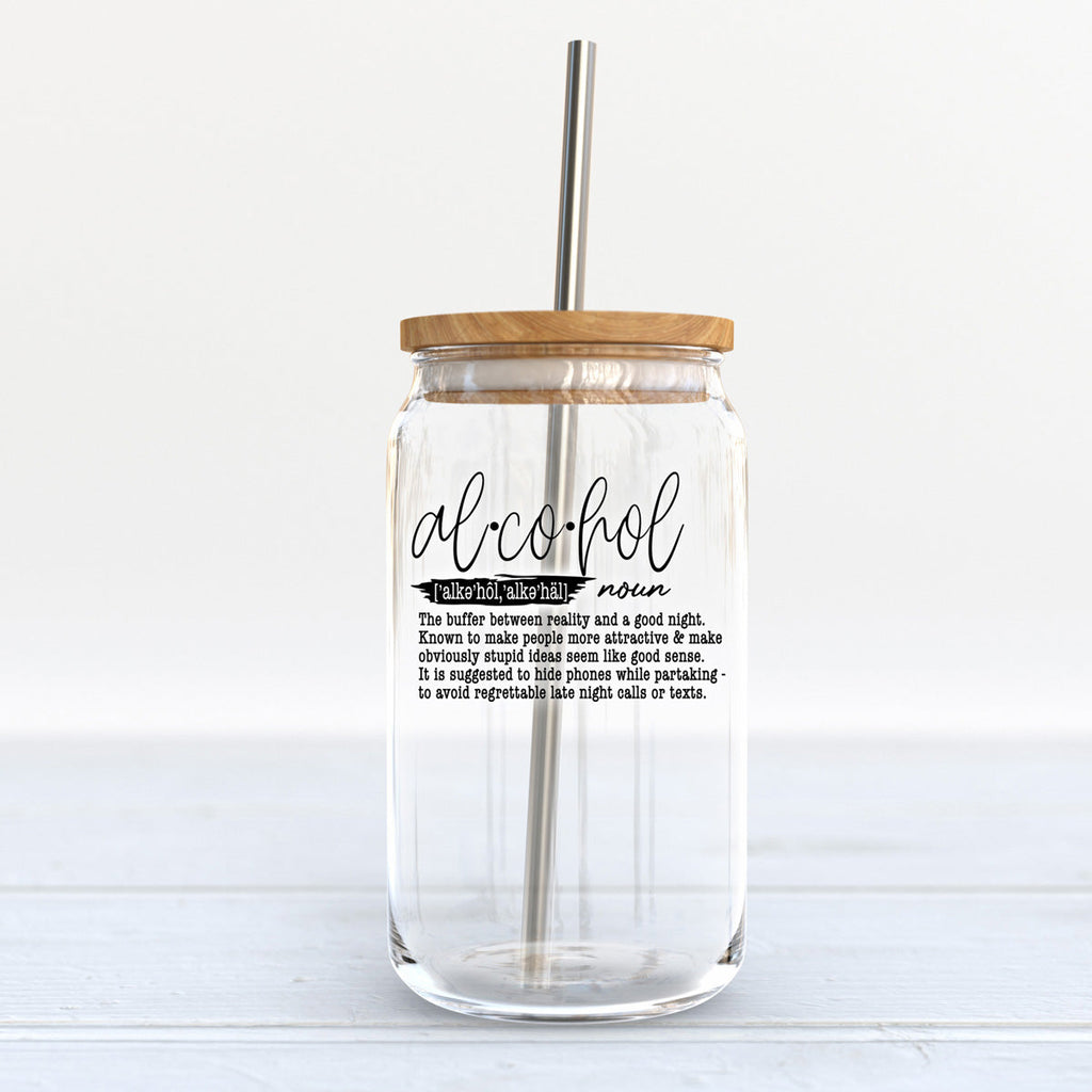 17oz Glass Tumbler With Bamboo Lid And Straw Reusable Insulated Cup For Coffee Tea Beer BandsCo Straps