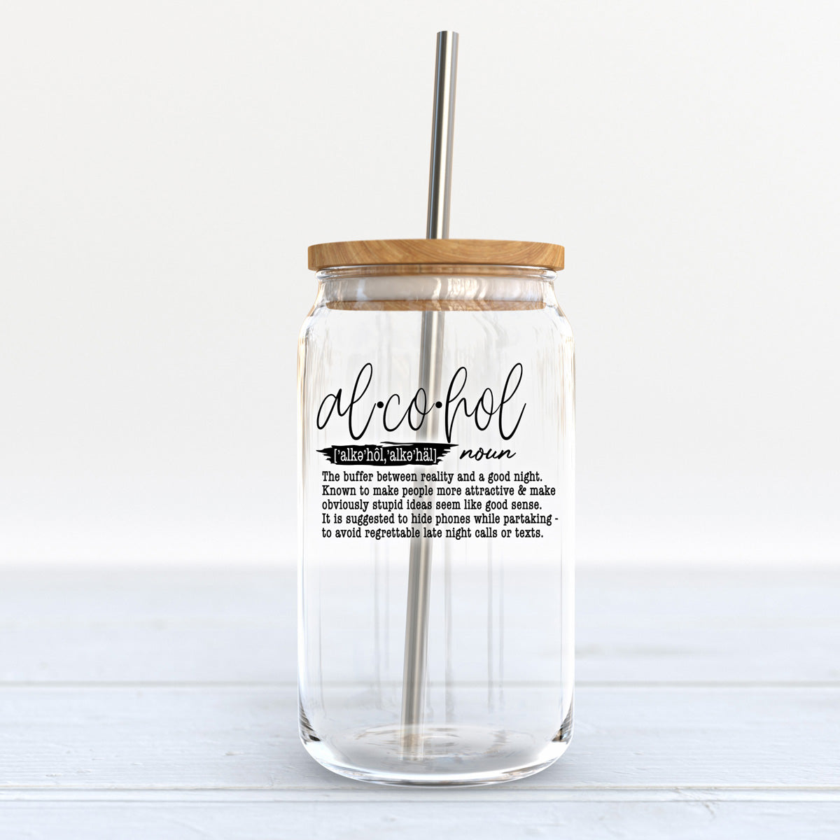 17oz Glass Tumbler With Bamboo Lid And Straw Reusable Insulated Cup For Coffee Tea Beer BandsCo Straps