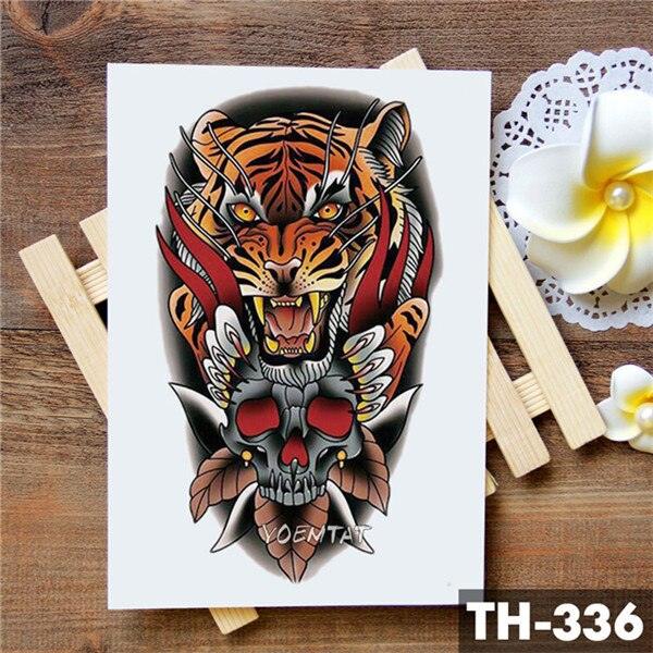 Realistic 3D Wolf Moon Temporary Tattoo Sticker Waterproof Stylish Body New Luxury Animal Tattoo For Men Women Stevvex