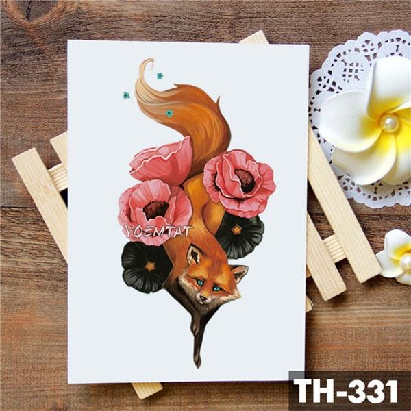 Realistic 3D Wolf Moon Temporary Tattoo Sticker Waterproof Stylish Body New Luxury Animal Tattoo For Men Women Stevvex