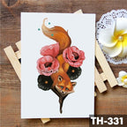 Realistic 3D Wolf Moon Temporary Tattoo Sticker Waterproof Stylish Body New Luxury Animal Tattoo For Men Women Stevvex