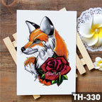 Realistic 3D Wolf Moon Temporary Tattoo Sticker Waterproof Stylish Body New Luxury Animal Tattoo For Men Women Stevvex