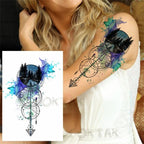 Realistic Black Temporary Small Big Tattoos Space Planets Animals Tatoos Waterproof  Face Hands Tattoos For Girls Mens Stevvex
