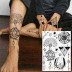 Realistic Black Temporary Small Big Tattoos Space Planets Animals Tatoos Waterproof  Face Hands Tattoos For Girls Mens Stevvex