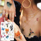 Realistic Black Temporary Small Big Tattoos Space Planets Animals Tatoos Waterproof  Face Hands Tattoos For Girls Mens Stevvex