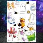 Realistic Black Temporary Small Big Tattoos Space Planets Animals Tatoos Waterproof  Face Hands Tattoos For Girls Mens Stevvex