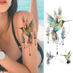 Realistic Sketches Black Flowers Temporary Waterproof Flower Tattoos Modern Body Arm Drawing For Womens Stevvex