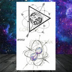 Realistic Small Planets Temporary Tattoos Arm Waterpoof Black Sticker Space Planets For Girls And Boys Stevvex
