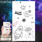Realistic Small Planets Temporary Tattoos Arm Waterpoof Black Sticker Space Planets For Girls And Boys Stevvex