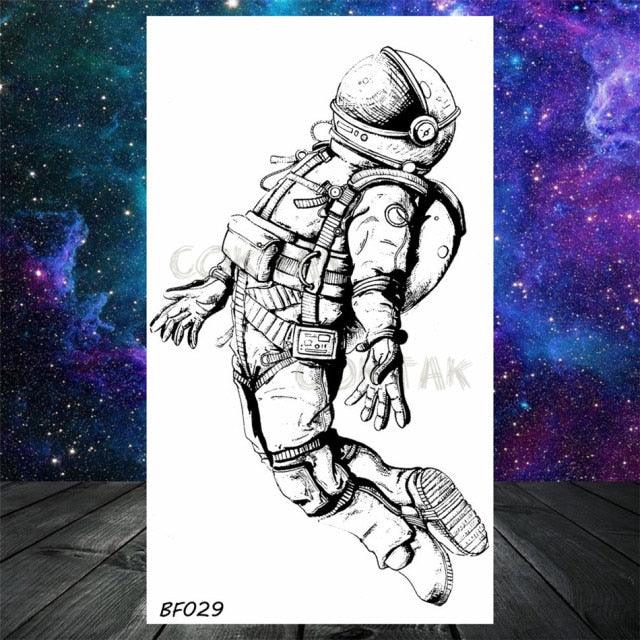 Realistic Small Planets Temporary Tattoos Arm Waterpoof Black Sticker Space Planets For Girls And Boys Stevvex