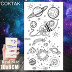 Realistic Small Planets Temporary Tattoos Arm Waterpoof Black Sticker Space Planets For Girls And Boys Stevvex