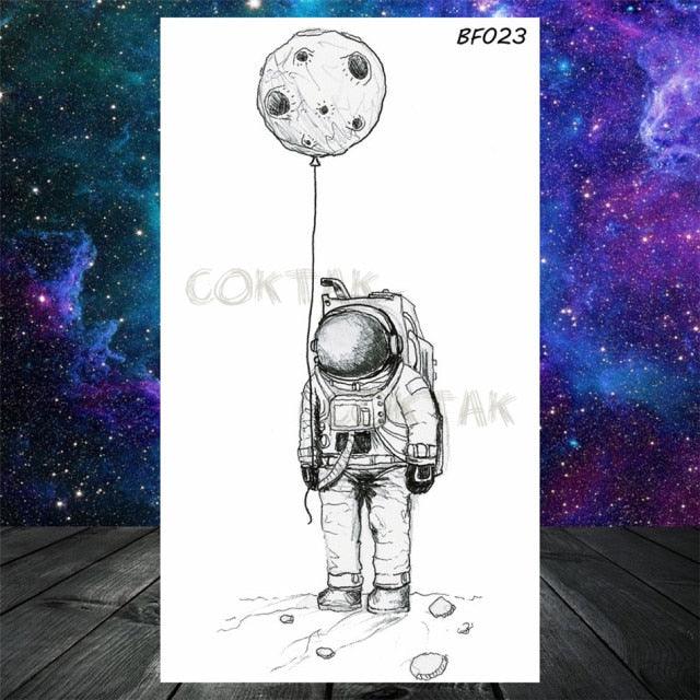 Realistic Small Planets Temporary Tattoos Arm Waterpoof Black Sticker Space Planets For Girls And Boys Stevvex