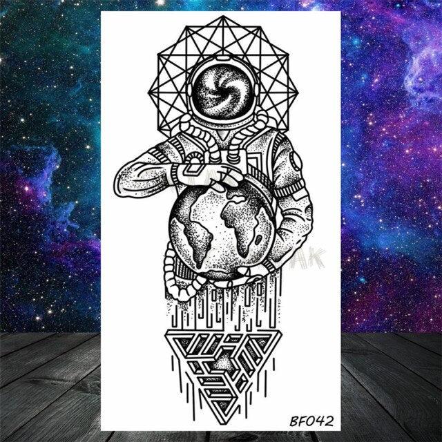 Realistic Small Planets Temporary Tattoos Arm Waterpoof Black Sticker Space Planets For Girls And Boys Stevvex