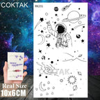 Realistic Small Planets Temporary Tattoos Arm Waterpoof Black Sticker Space Planets For Girls And Boys Stevvex