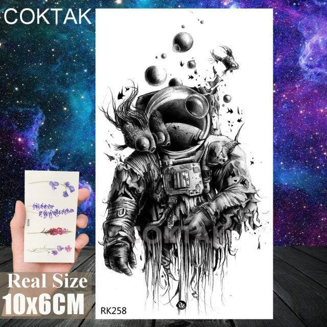 Realistic Small Planets Temporary Tattoos Arm Waterpoof Black Sticker Space Planets For Girls And Boys Stevvex