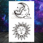 Realistic Small Planets Temporary Tattoos Arm Waterpoof Black Sticker Space Planets For Girls And Boys Stevvex